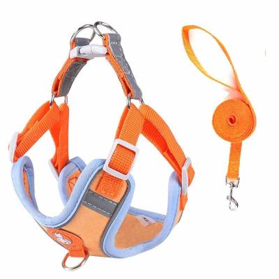 China Hot Selling Outdoor Type Stocked Breathable Lead Rope Pet Chest Pet Chest Harness Vest Straps. Belts for sale