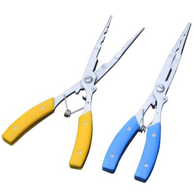 China 420 steel+ABS plastic wholesales fishing line scissors hook remover fish pliers tool cutter for sale