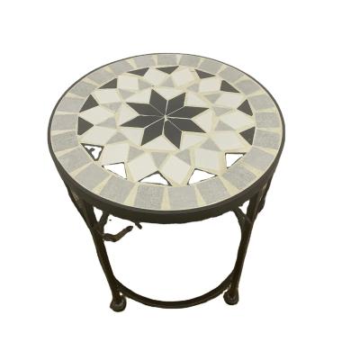 China Competitive Price Contemporary Garden Plant Stand Set Metal Mosaic Plant Stand Planter for sale