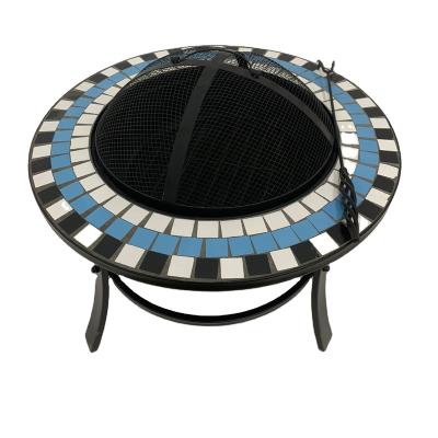 China Traditional Classic Design Barbecue Fire Pit With Friends Modern Designed Round Outdoor Slate Top Outdoor for sale