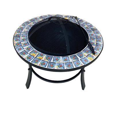 China Traditional Design Professional New Products Grill Round Garden Patio Heater Somkless Outdoor Fire Pit for sale