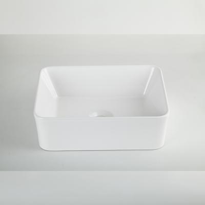 China Other Ceramic Rectangular Vessel Sink 16 Inch By 12 Inch Rectangular Small Vessel Sink Bathroom Sink Design for sale