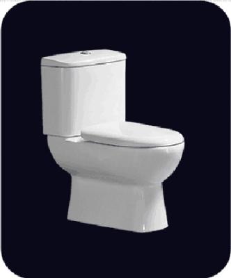 China Chinese manufacturers of Double-flow around p-trap/s-trap washdown ceramic one piece WC toilets for sale with good quality for sale