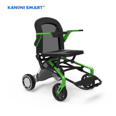 China Magnesium Alloy Folding Electric Power Wheelchair For Narrow Place for sale