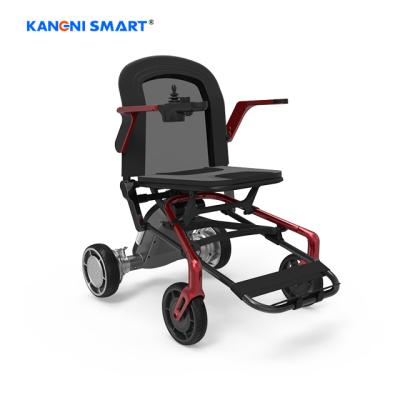 China Compact Magnesium Alloy Electric Wheelchair Price With One Motion Fold for sale