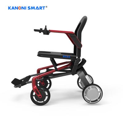 China Super Lightweight Magnesium Alloy Folding Power Wheelchair Price Airsafe for sale