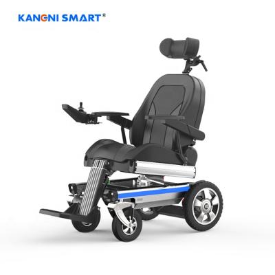 China Kmini Outdoor Power Wheelchair Durable Comfortable Safety Model With Caster Lock Security And Led Lighting System for sale