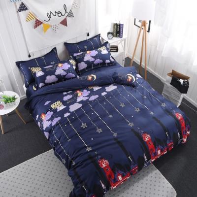 China Home Luxury Extra Soft Breathable Bedding Set Soft Hand Feeling Microfiber Duvet Cover Pillowcase for sale