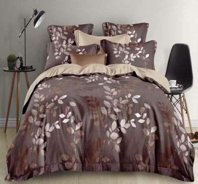 China European And American Style Duvet Cover Bed Set Queen / King Size Microfiber Printed 100% Polyester for sale