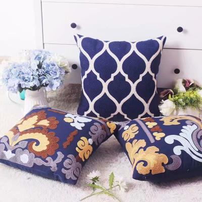 China CLASSIC Chair Cushion Cover Decorative Embroidered Home, Sofa Square Pillow for Bedroom or Outdoor for sale