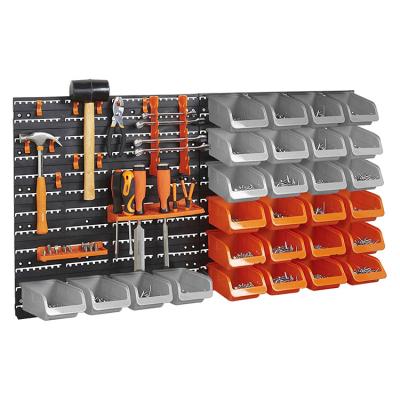 China Plastic Wall Mounted Storage Compartment Tools Storage Box Wall Mount VCAN 46pcs Storage Box for sale