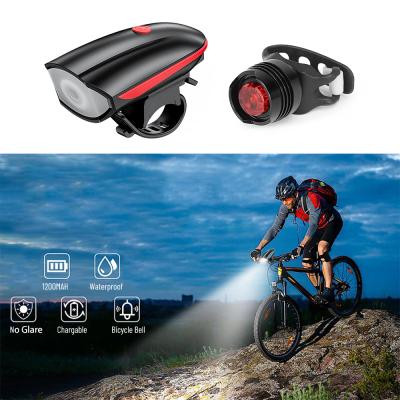 China USB 10W Ultra High Efficiency Rechargeable XPG Aluminum Alloy Speaker Front Led Flash Bicycle Light 120 Decibel With Speakers for sale