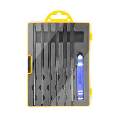 China VCAN Needle File 7 in 1 Set Professional DIY Tool Needle Woodworking Carving Files for Metal Glass Stone Rough Carving for sale