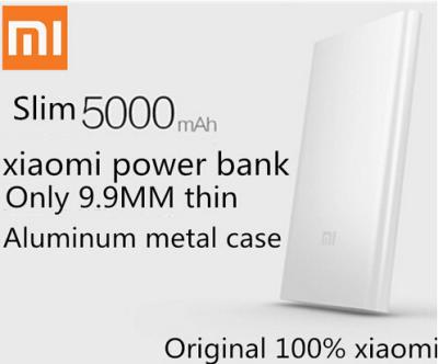 China In Stock Original Xiaomi PowerBank 5000mAh Ultrathin External Battery For Iphone phones for sale