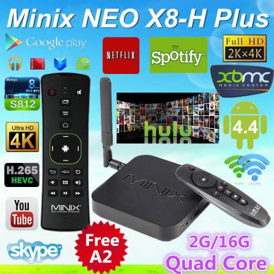 China MINIX NEO X8-H Plus Android TV Box Amlogic S812 Quad Core 2.0GHz 2G/16G With A2 Lite for sale