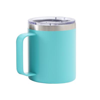 China Custom Viable Sublimation Logo Stainless Steel Insulation Coffee Mug Straw Cover Office Cup for sale