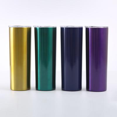 China Viable Made In China Mixed Colors 20oz Stainless Steel Glitter Sublimation Insulated Snug Straight Mug for sale