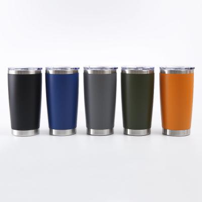 China Factory White Stainless Steel Tumbler 20oz Outlet Sustainable Vacuum Cup Double Layer Wholesale Car Mug for sale