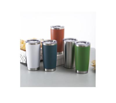 China Viable Wholesale 20oz Coated Lid Color Spray Stainless Steel Car Cup Stainless Steel Mug for sale