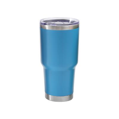 China Blue 2022 30oz Sustainable High Quality Insulated Stainless Steel Car Mug New Sealed Straw Car Mugs for sale