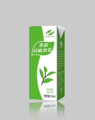 China Aseptic Packaging PE And Aluminum Foil Paper Boxes For Milk Filling for sale