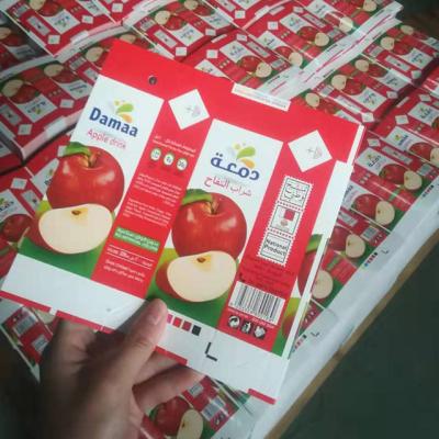 China Wholesale price 250ml capacity aseptic milk& juice paper packing cartons rolls for sale for sale