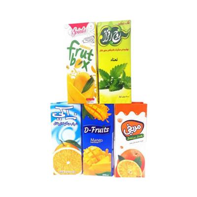 China 250ml Aseptic Base Milk Carton PAK Brick Box Maker Packaging Paper Packaging Box For Juice for sale