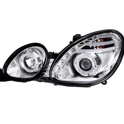 China LED Sequential Turn Signal Light 1998-2005 FOR Lexus GS300/GS400/GS430 Halo Projector Headlights with SMD LED Light Strip (Chrome Housing/Clear Lens) for sale