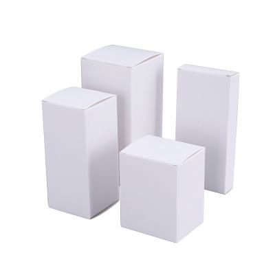 China Blank Cardboard Card Box White Currency Packing Box Empty Box Can Add Hot Stamping Silver LOGO Printing for sale