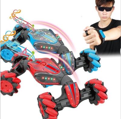 China RC Model YM-Y061 Gesture Induction Stunt Climbing Car Off-road Watch Deformation Twist Car Remote Control Dancing Children's Toy for sale