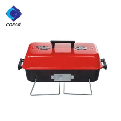 China Easily Assembled Portable Folding Tabletop BBQ Charcoal Grill for sale