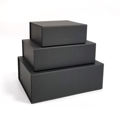 China Large Empty Decorative Gift Boxes Gift Recyclable Custom Flat Folding Packaging Boxes for sale