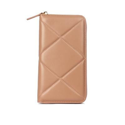 China OEM ODM anti-theft high quality female wallet for women luxury pink girls genuine leather wallet for sale