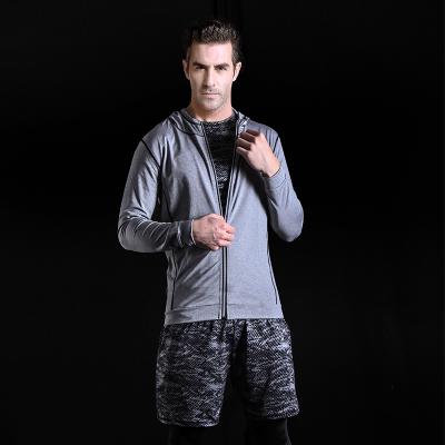 China Breathable Men Compression Breathable Running Shirts Shaping Suit for sale