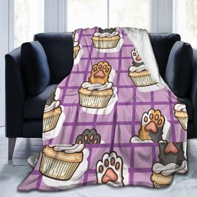 China Cartoon Pattern Fleece Blanket Flannel Anti-Static Soft Throws Home Textiles Wholesale Drop Ship for sale