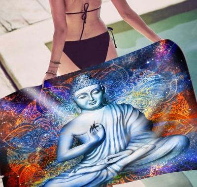 China New Design 100% Compressed Microfiber Water Absorption Cloth Beach Towel Turkish White Rectangular for sale