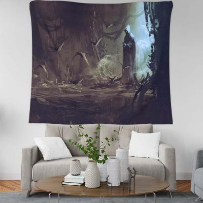 China Frame 100%Polyester Jacquard Custom Design And Size Wall Tapestry 150X200cm 3D Print For Home Decoration Tapestry Wall Hanging for sale