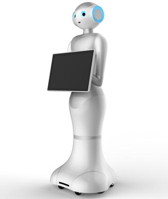 China Customize chat content Pepe Intelligent Front Desk Service Robot in real estate marketing center to receive customers. for sale