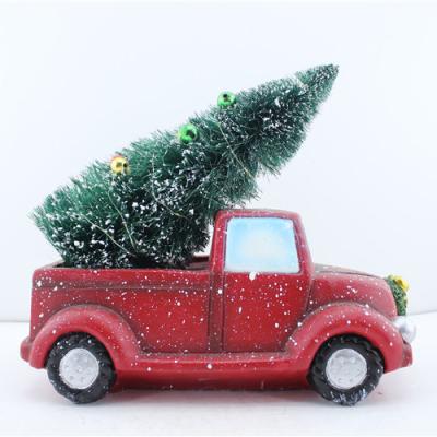 China Widely Used Resin Top Quality LED Christmas Car Decoration Resin Arts Crafts For Resin for sale