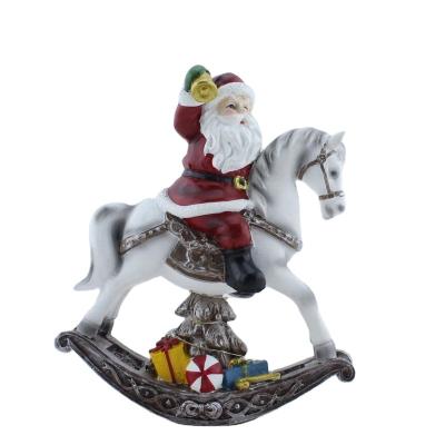 China Wholesale Africa Resin Rocking Horse Decoration Christmas Craft Home Office Decor For Gift for sale