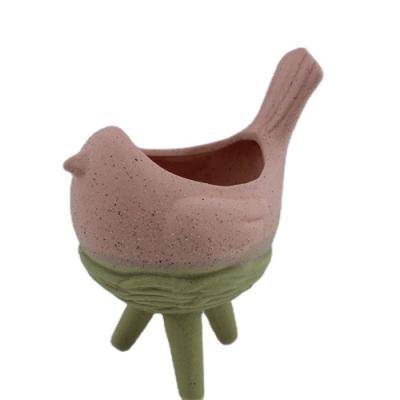 China CLASSIC Ceramic Craft Flowerpot Low Price Guaranteed Quality Ceramic Flowerpot Nordic Modern Animal Bird for sale