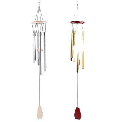 China Cheapest Africa Wholesale Metal Wind Chime Home&Garden Decoration Wooden Hanging Wind Rings Outdoor and Indoor Decor for sale