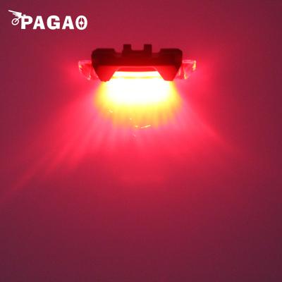 China Small Bicycle Tail Light USB Charging Super Bright LED Mountain Bike Warning Light Bicycle Accessories Cycling Equipment for sale