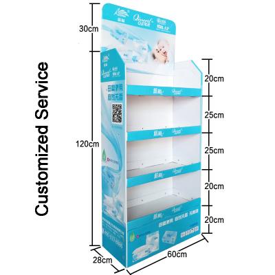 China AB Corrugated AB Corrugated Paper Display Cabinet Cardboard Bakery Display Cases And Store Shelves for sale