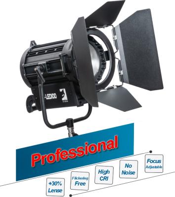 China Dimmable 100W DMX512 LED Studio Spot Light Aluminum Power Bi-color Adjustable LCD Display LED Filming Fresnel Spot Light for sale