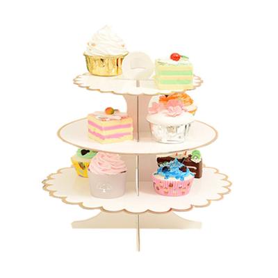 China Mini Cake Decorating Tray Dessert Bottom Cup 3 Tiers Paper Cake Board Wholesale Cake Board for sale