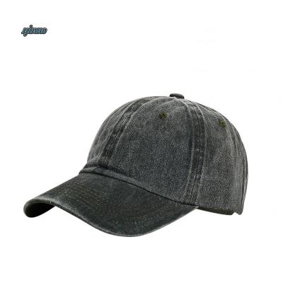 China Wholesale Custom Washed Vintage Logo COMMON Fashion Sports Cotton Baseball Cap 6 Piece Dad Hat for sale