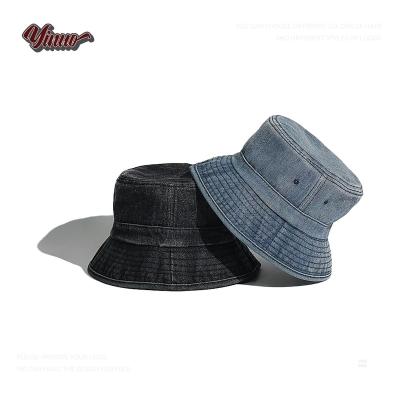 China The Simsjade Cotton Wholesale Custom Fisherman's Breathable Logo Fashion Cowboy Bucket Hat for sale