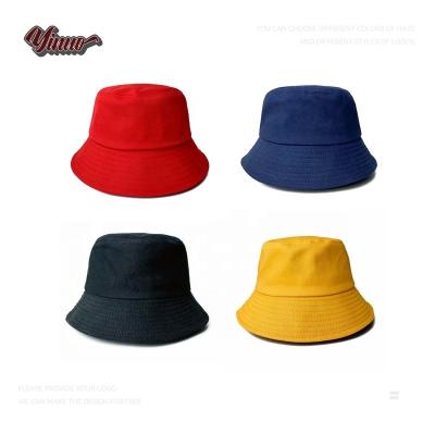 China Factory Direct Sales Sunshade Hats Solid Color Single Bucket Hat Breathable Cotton Bucket Hat for sale