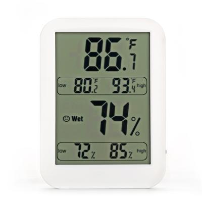 China Home Hydroponics Climate Control Temperature Meter Humidity Hygrometer Digital Household Gardening Minimum Maximum Thermometer for sale